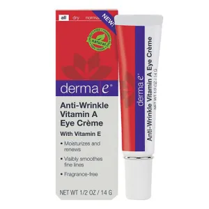 Anti-Wrinkle Vitam A Eye Creme 0.5 oz By Derma e