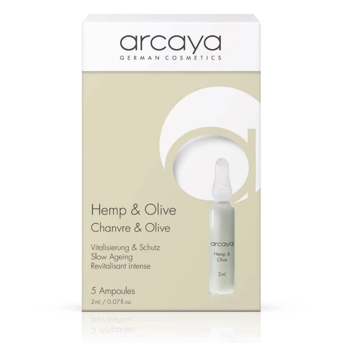 Arcaya Professional Skincare OMEGA 3-6-9 Skin Protecting Ampoule Serum for Slow Aging, Smoothing, and Protecting Skin - 5 ampoules of 2ml | .07 fl oz