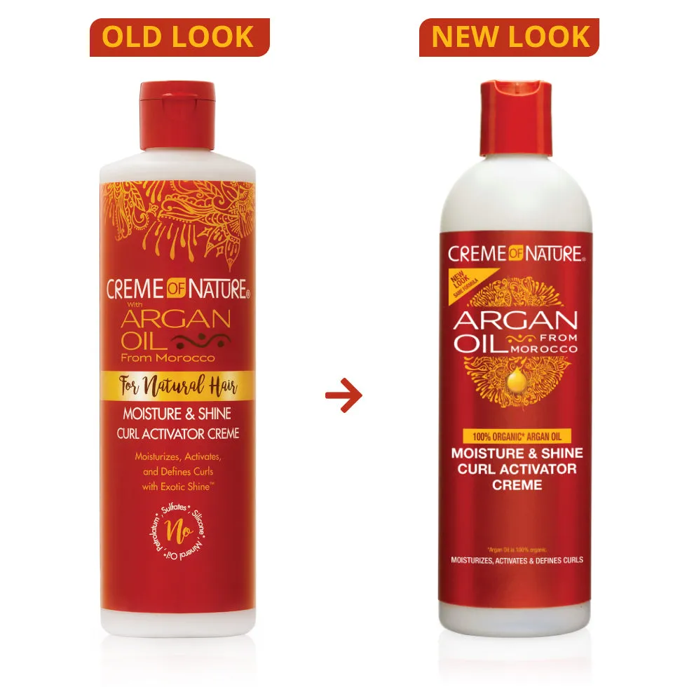 Creme of Nature Argan Oil from Morocco Moisture & Shine Curl Activator Creme 12oz