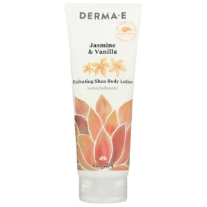 DERMA E - Hydrating Shea Body Lotion (Jasmine & Vanilla), 8oz