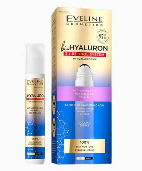 Eveline Bio Hyaluron Anti Wrinkle Eye And Eyelid Gel Roll On