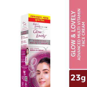 Glow & Lovely Face Cream Advanced Multivitamin 23gm (Face Wash Pack Free)