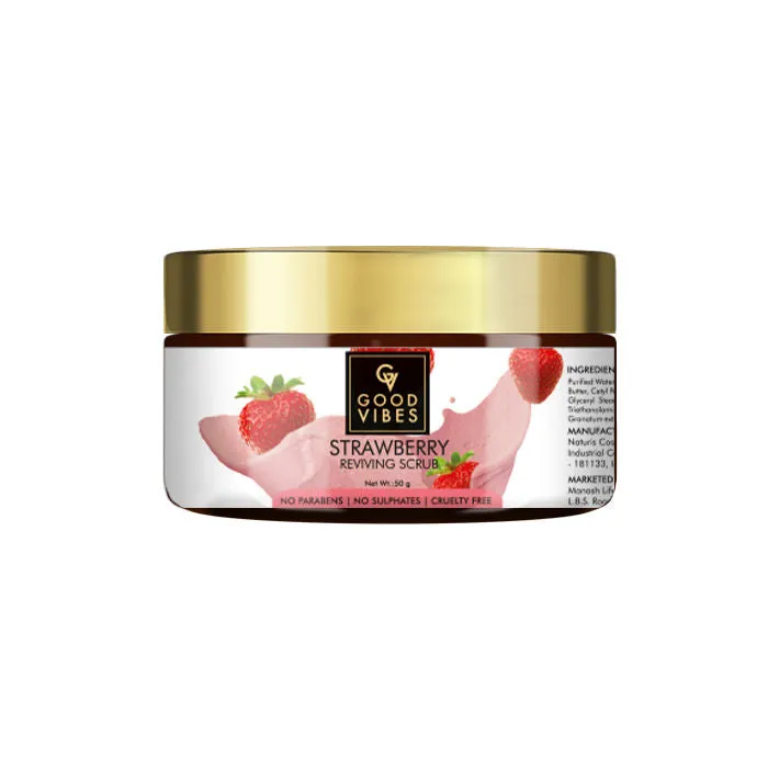 Good Vibes Reviving Face Scrub - Strawberry (50 gm)