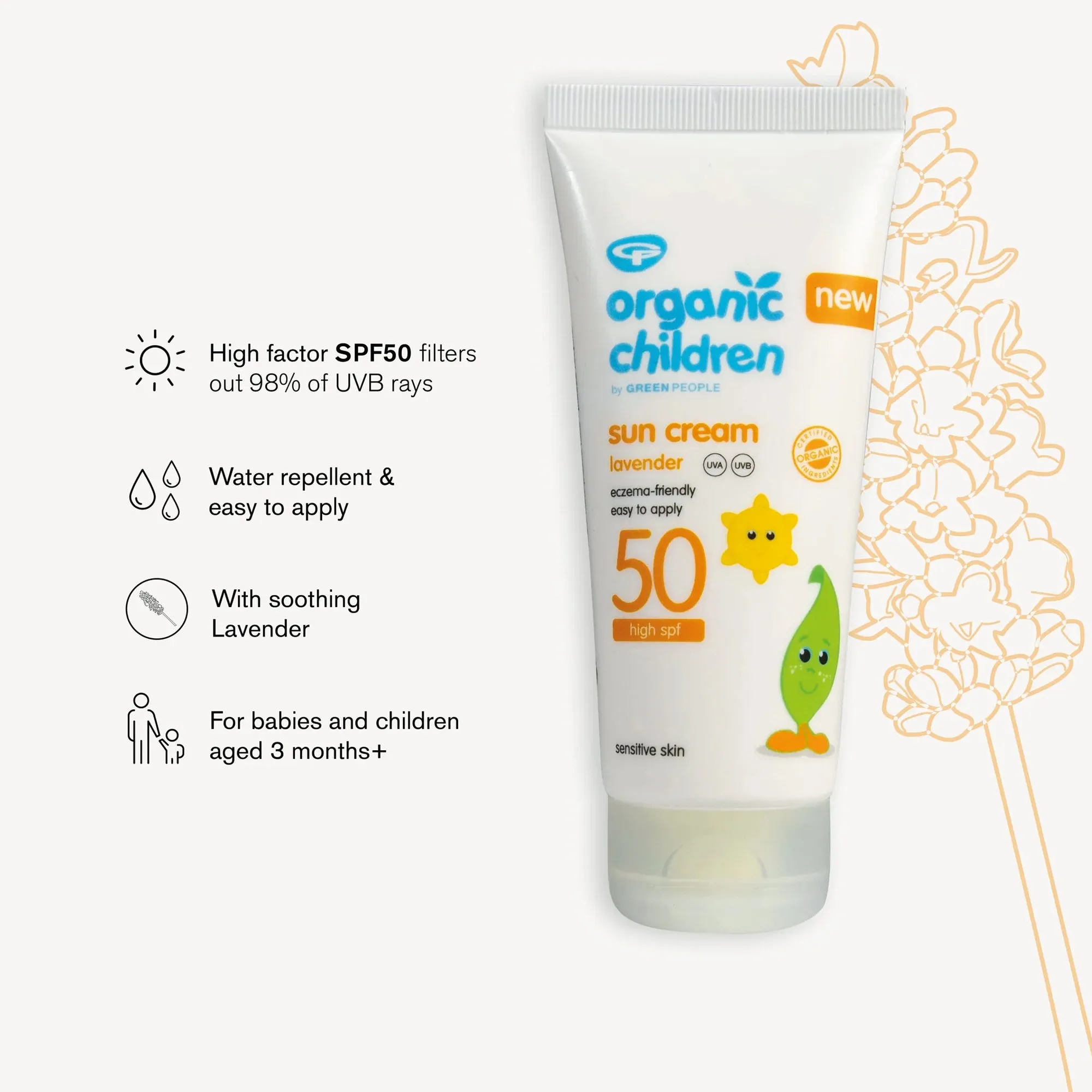 Green People Organic Children SPF50 Sun Cream