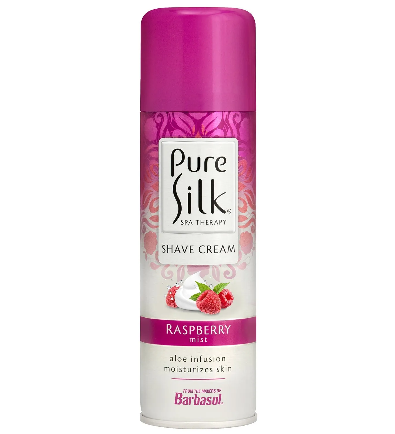 Pure Silk - Raspberry Mist Shave Cream - 7.25 Ounces