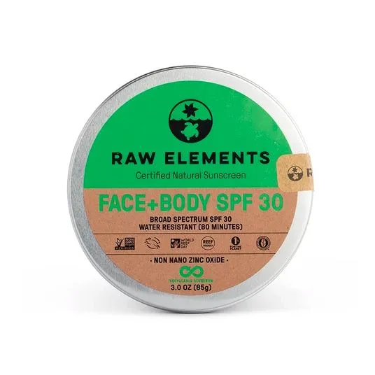 Raw Elements - Face & Body Sunscreen - SPF 30