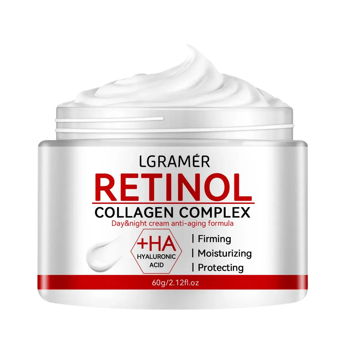 Retinol Collagen Younger Face Cream Moisturizing Smooth Wrinkle Collagen Hyaluronic Acid Creams Skin Care Cosmetic 50ML