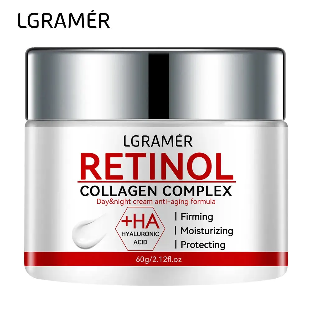 Retinol Collagen Younger Face Cream Moisturizing Smooth Wrinkle Collagen Hyaluronic Acid Creams Skin Care Cosmetic 50ML