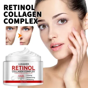 Retinol Collagen Younger Face Cream Moisturizing Smooth Wrinkle Collagen Hyaluronic Acid Creams Skin Care Cosmetic 50ML