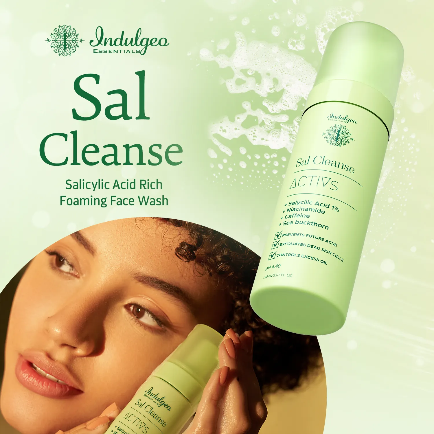 SAL CLEANSE - Foaming Face Wash With Salicylic Acid 1%