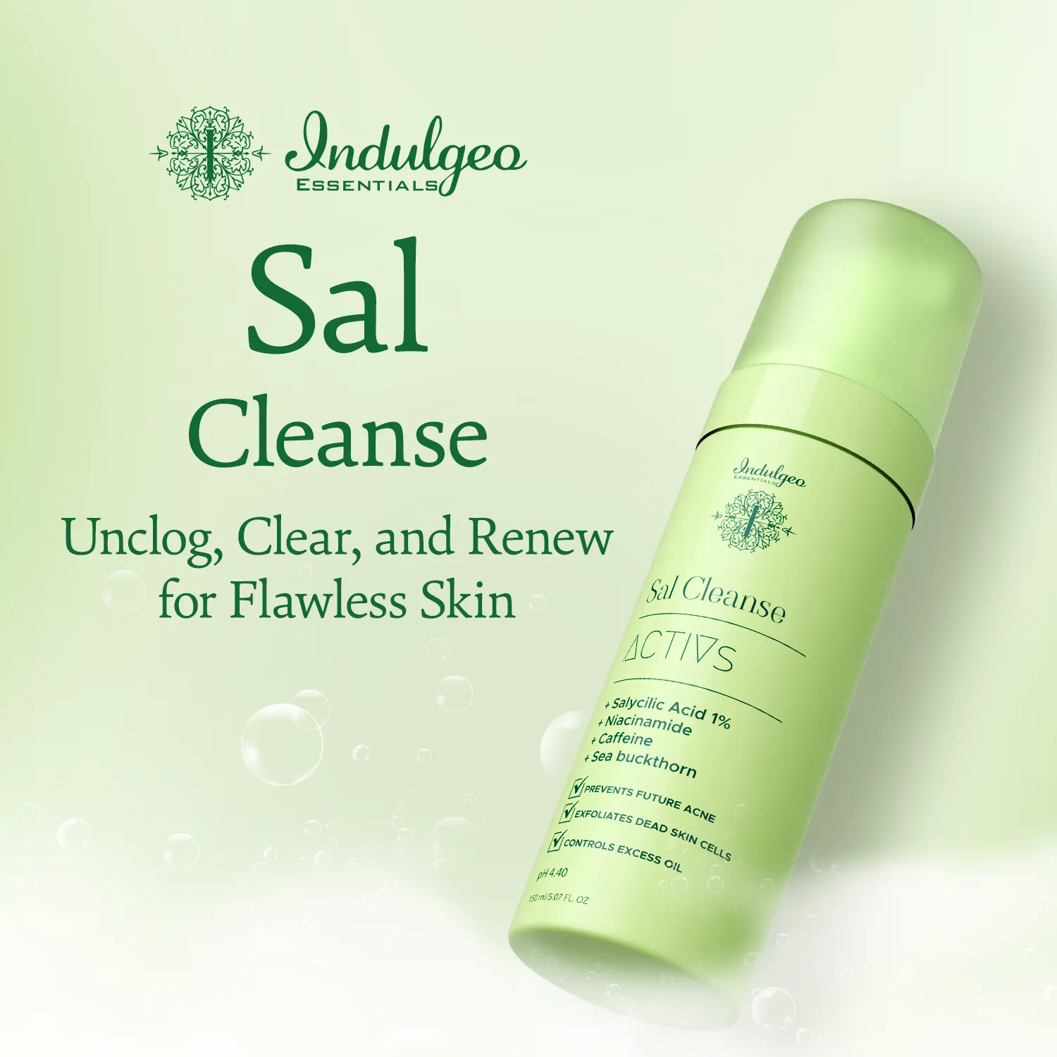 SAL CLEANSE - Foaming Face Wash With Salicylic Acid 1%